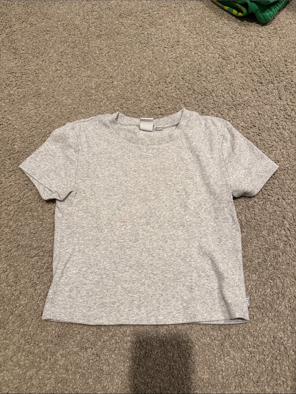 Aritzia TNA Homestretch Rib Tune Waist T-Shirt (cropped)